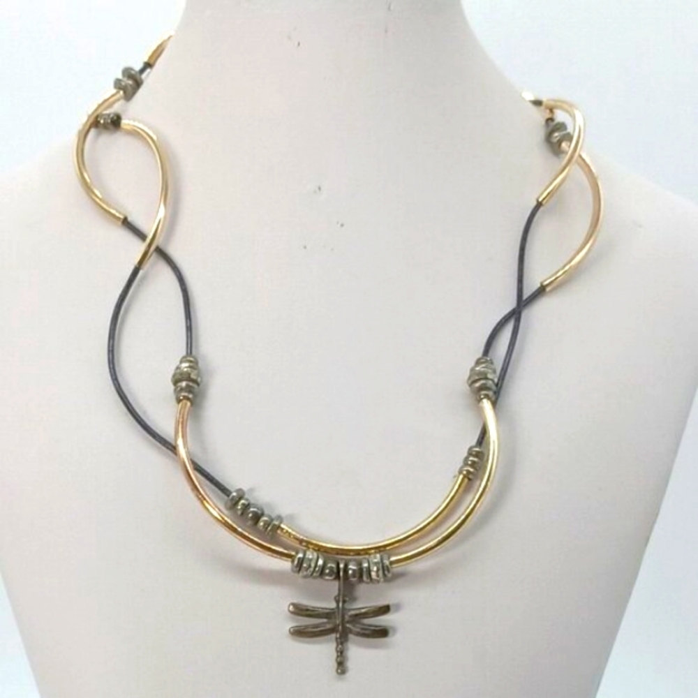 Lizzy James Artisan Dragonfly Convertible Necklace Anklet Bracelet